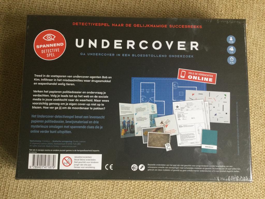 Undercover bordspel nieuw, Drie of vier spelers, Ophalen of Verzenden, Nieuw, Lannoo