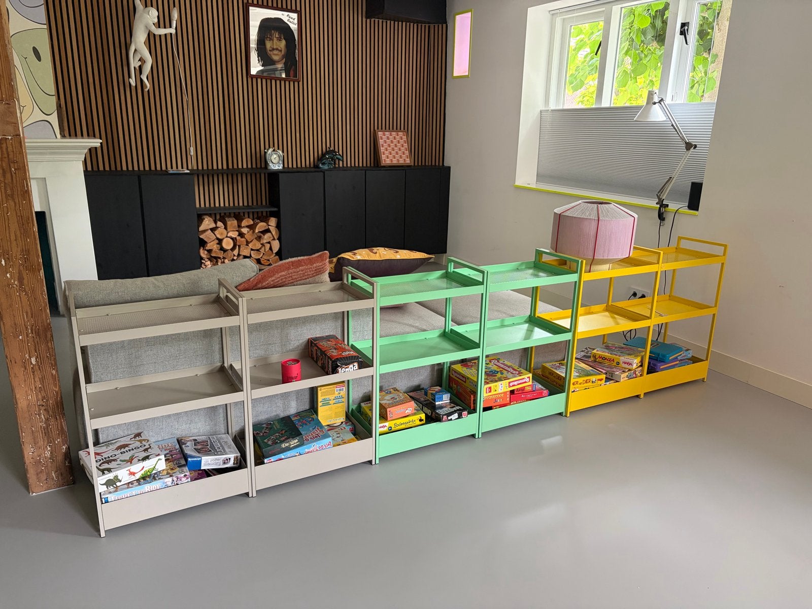 6 Ikea Nissafors kastjes in diverse kleuren (incl. wieltjes), Ophalen, Gebruikt