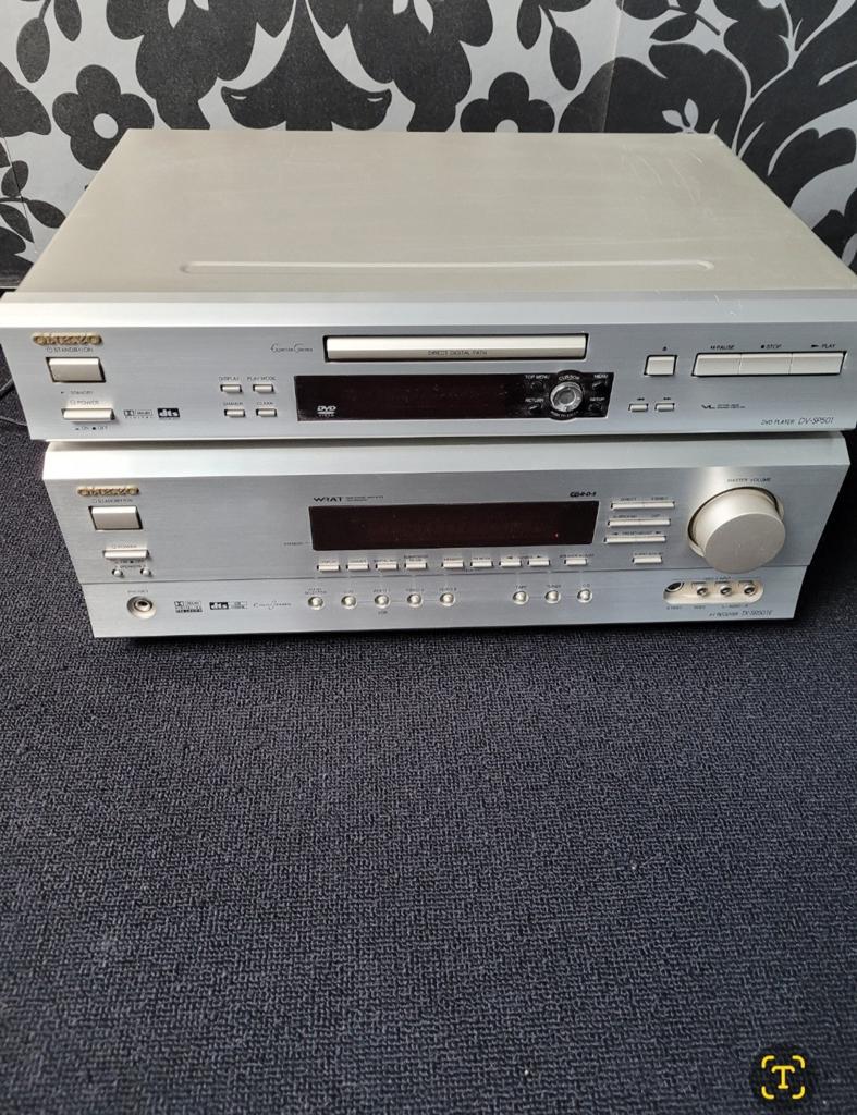 Onkyo TX-SR501E Receiver + DV-SP501 DVD Speler Set, Ophalen, Gebruikt, Overige merken