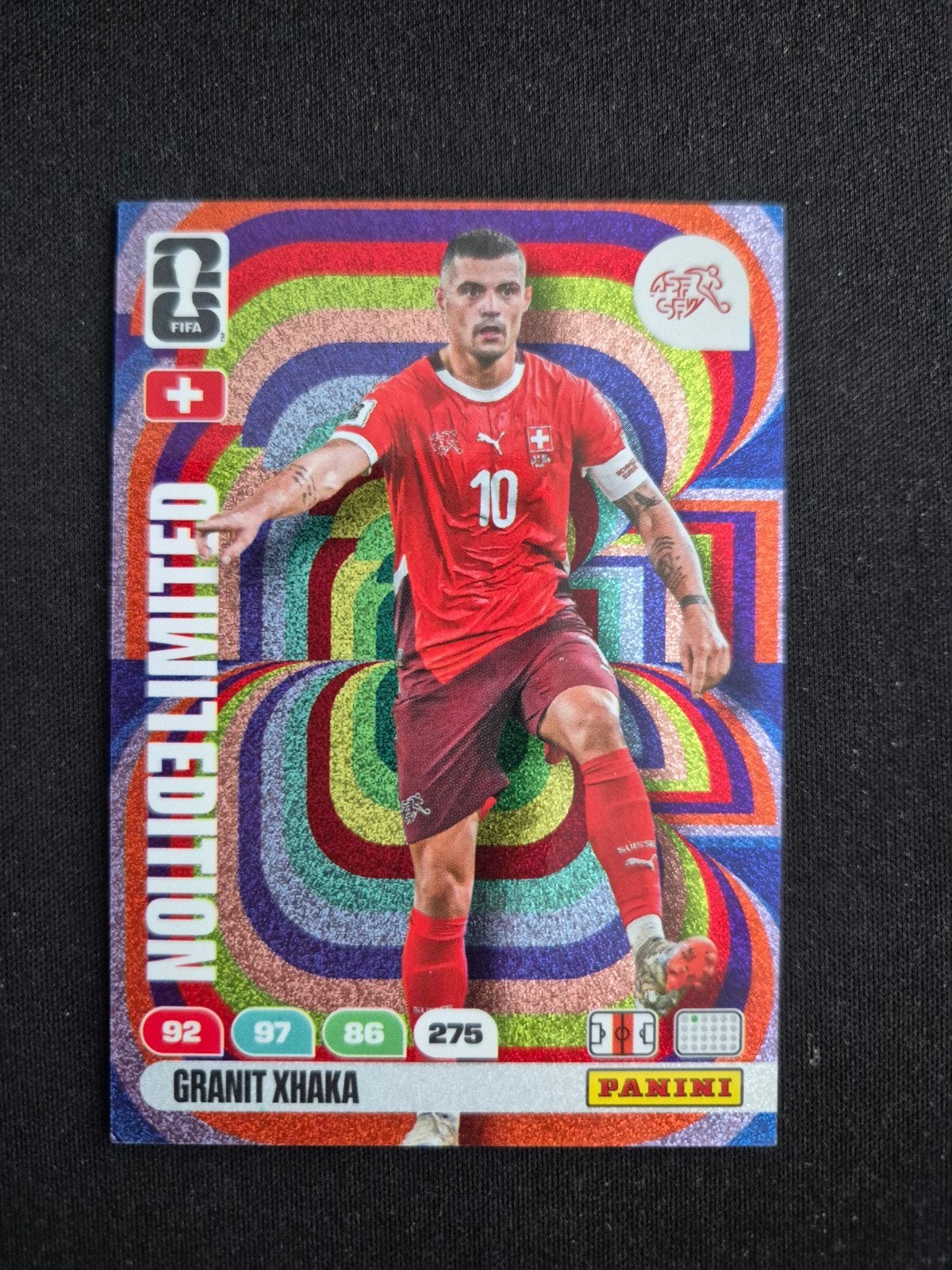 Glimmende Panini FIFA WC 2026 Limited Edition Granit Xhaka, Ophalen, Zo goed als nieuw, Overige sporten, Spelerskaart