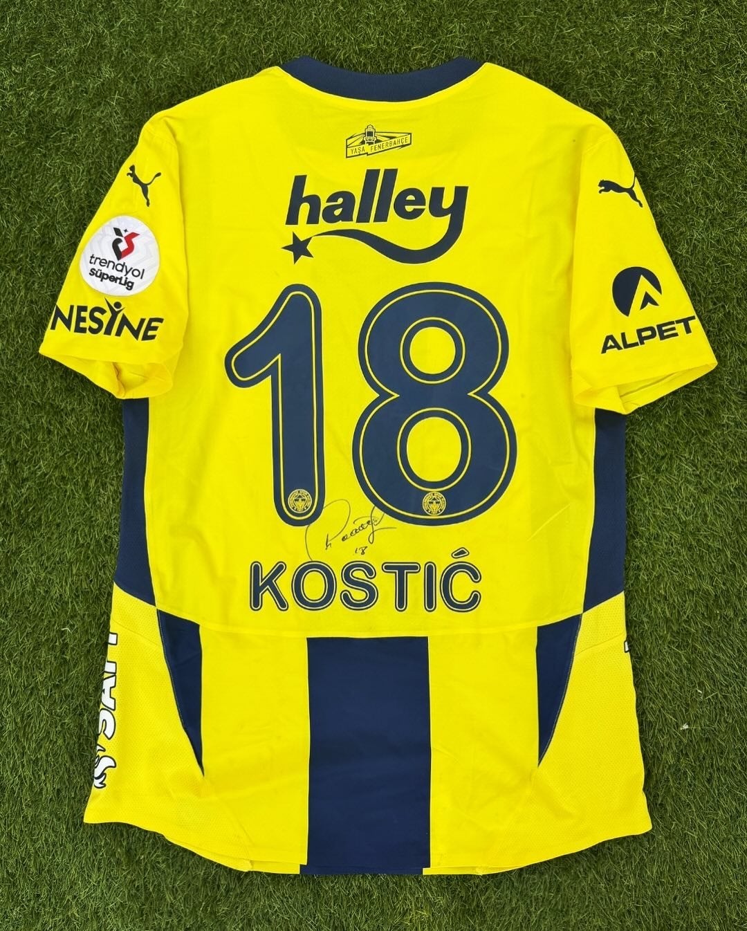 Filip Kostić Gedragen Fenerbahçe Thuisshirt, Verzenden, Gebruikt, Shirt