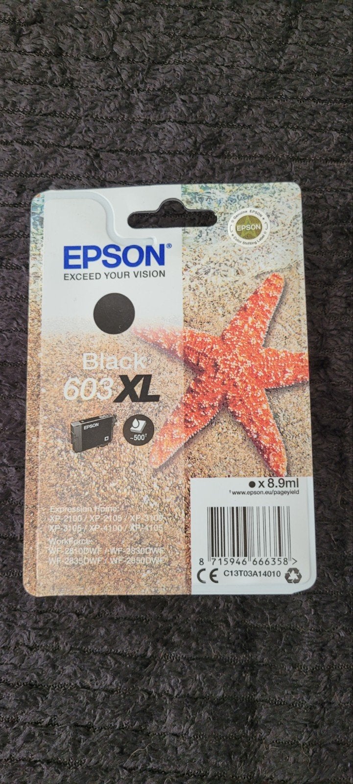 Epson 603XL Zwarte Inktcartridge - Nieuw in verpakking, Computers en Software, Printers, Zwart-en-wit printen, Printer, Nieuw