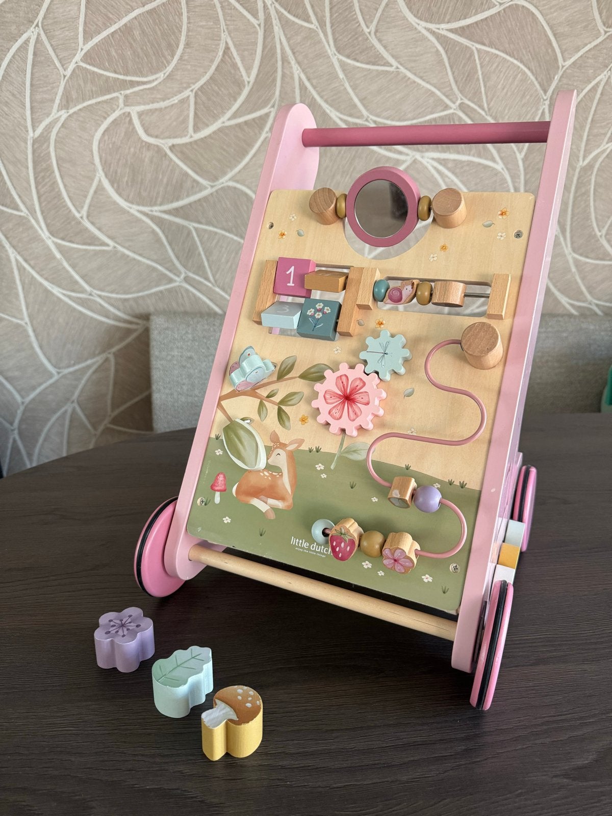 Little Dutch Houten Activiteiten Loopwagen Fairy Garden, Ophalen of Verzenden, Zo goed als nieuw, Overige typen, Met wieltjes