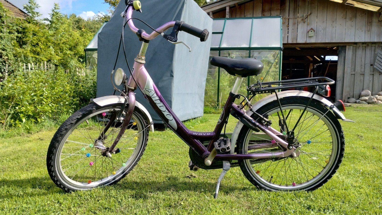 Aldo Wave kinderfiets 20 inch - paars/roze, Ophalen, Terugtraprem, Gebruikt, 20 inch