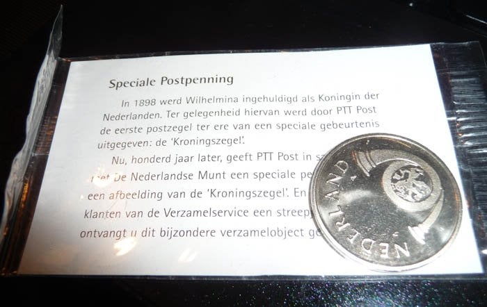 Munt Postpenning Wilhelmina 1998, Ophalen of Verzenden