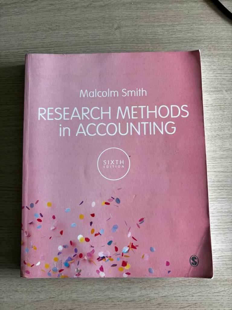 Research Methods in Accounting - Malcolm Smith (6e editie), Boeken, Ophalen of Verzenden, Zo goed als nieuw, WO