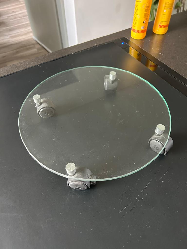 Glazen plantenroller / plantentrolley met zwenkwielen, Overige materialen, Gebruikt, Minder dan 30 cm, Minder dan 60 cm
