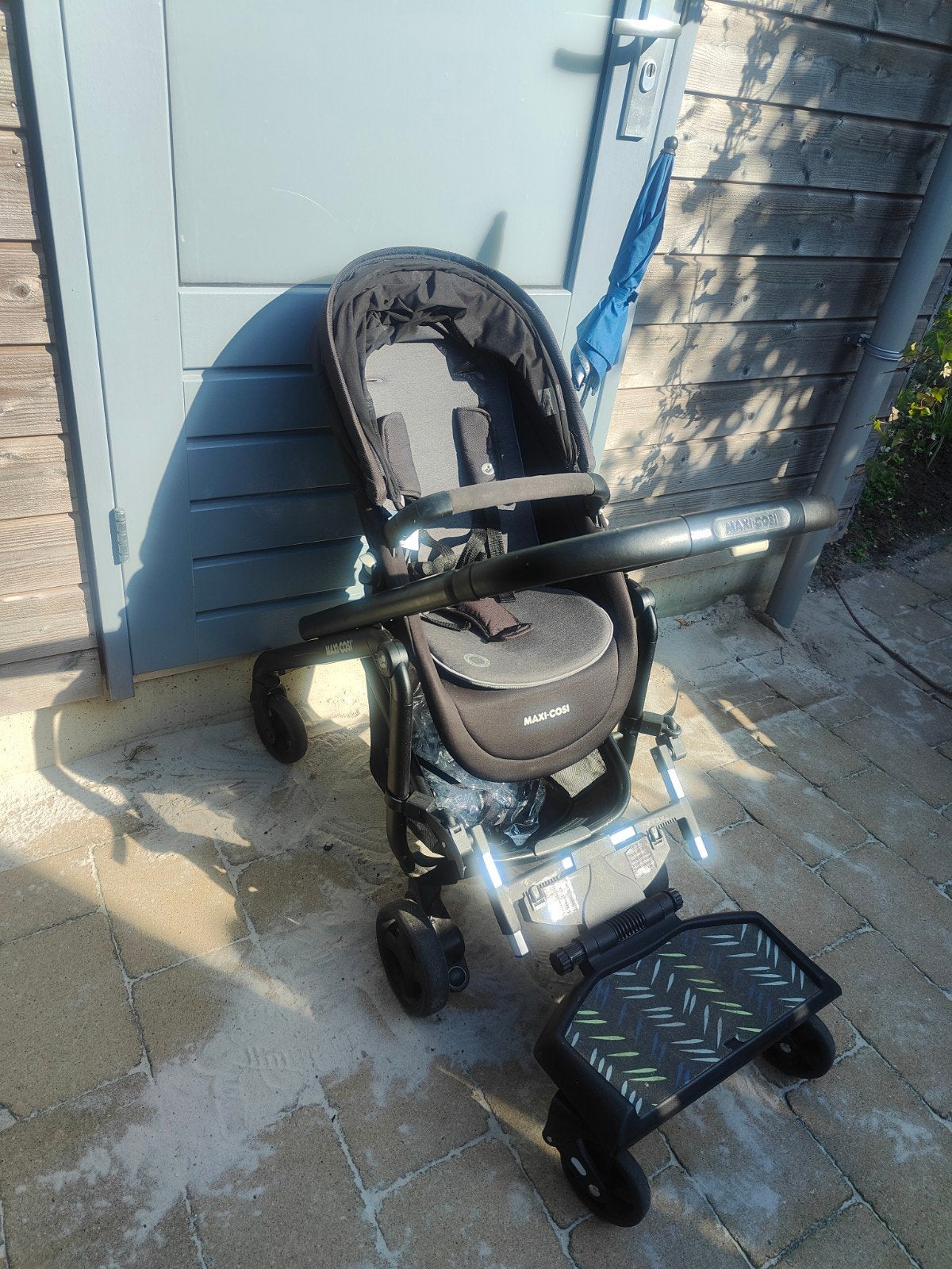 Maxi-Cosi kinderwagen met meerijdplankje, Kinderen en Baby's, Gebruikt, Met reiswieg, Maxi-Cosi, Ophalen