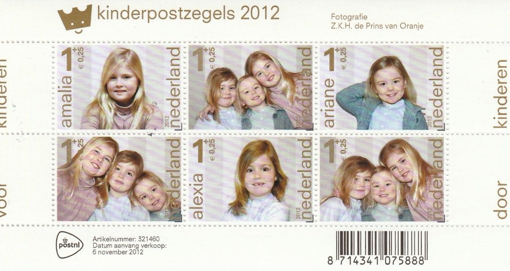 kinderpostzegels 2012 prinsesjes, Postzegels en Munten, Ophalen, Postfris