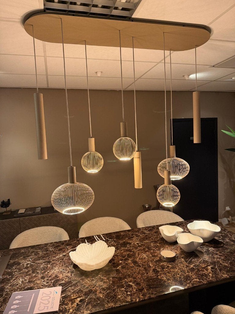 Ztahl - Como hanglamp 8-lichts Quartz, Info@abitare-interiors.com, Zthal, Ophalen of Verzenden, Zo goed als nieuw