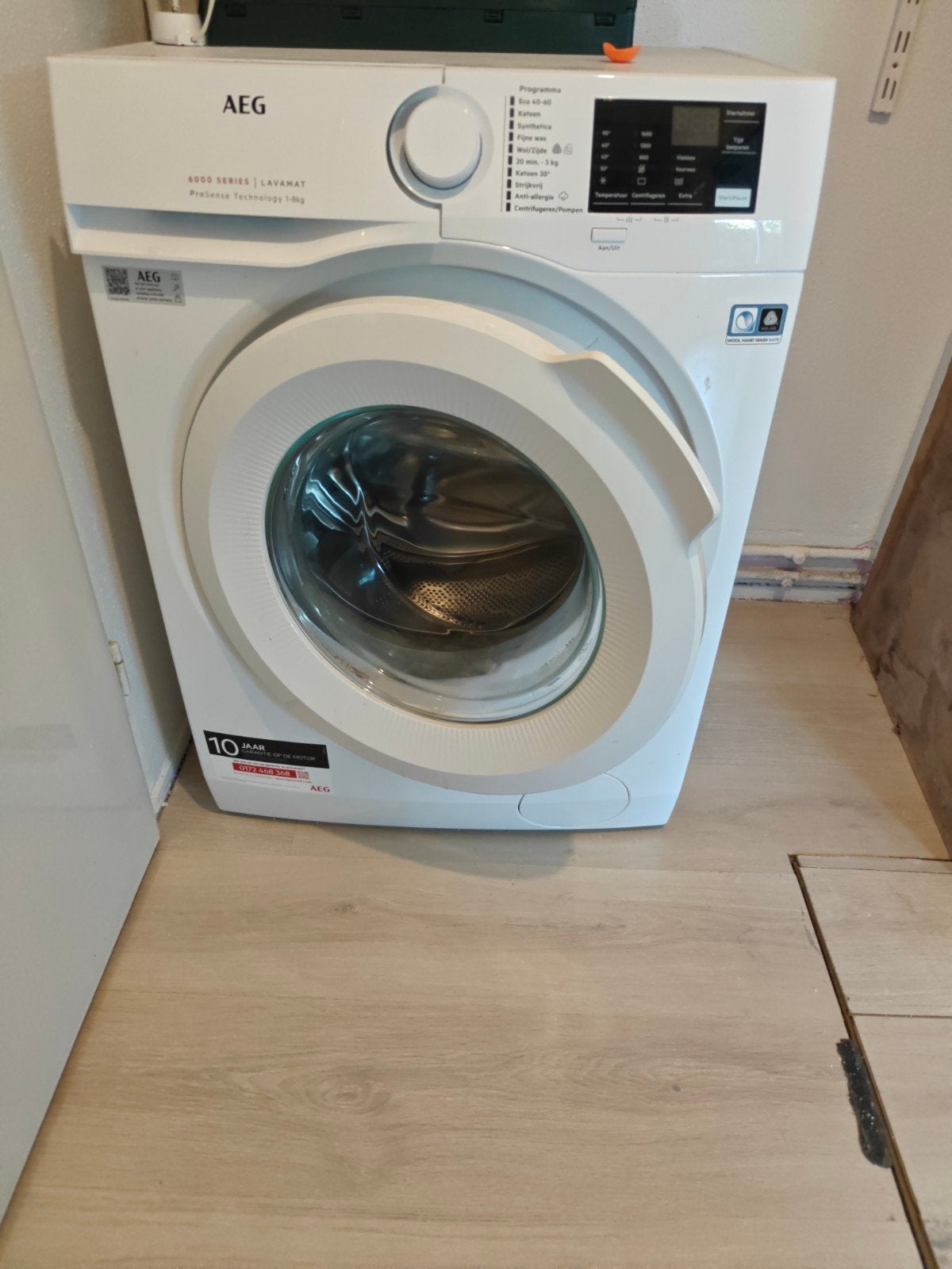 AEG LF628600 6000 series wasmachine, Ophalen, 1600 toeren of meer, Minder dan 85 cm