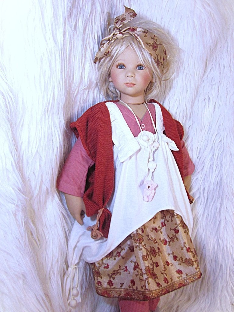 Outfit met laarsjes voor 80 cm Himstedt Zwergnase poppen, Verzamelen, Poppen, Verzenden, Nieuw, Kleertjes