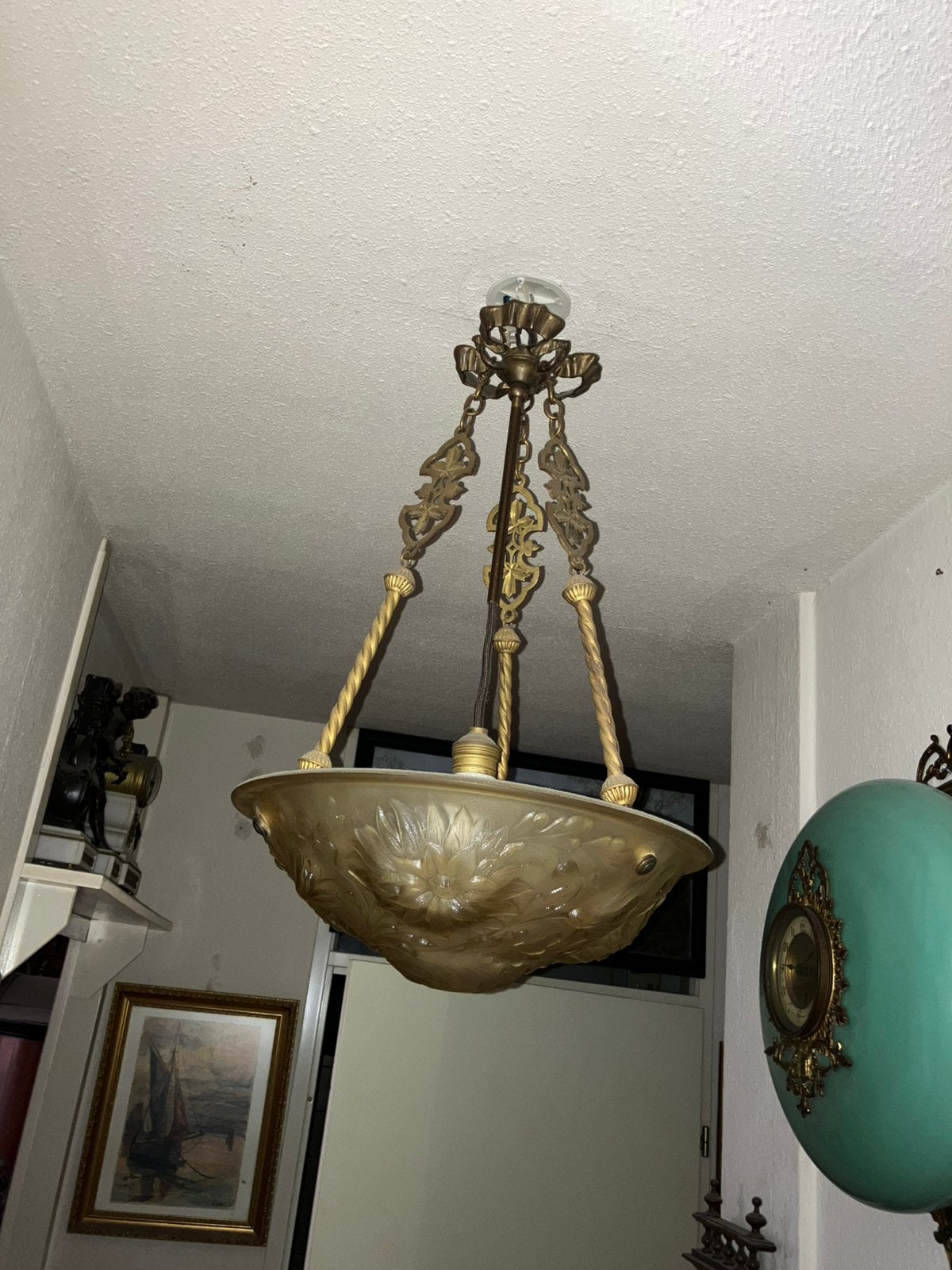 Fraaie antieke hanglamp., Ophalen