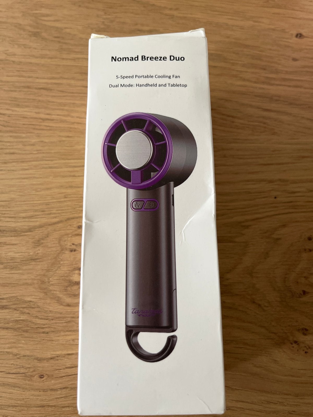 Nomad Breeze Duo Draagbare Ventilator - Nieuw in doos, Ophalen of Verzenden, Nieuw, Tafelventilator
