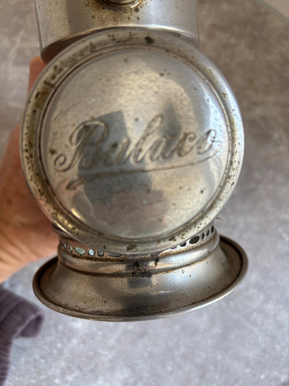 Antieke Bulaco fietslamp - Vintage koplamp, Ophalen of Verzenden