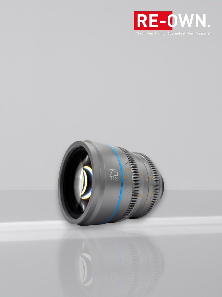 Sirui 75mm T1.2 Nightwalker MFT Mount Cine lens (metal grey), ., Zo goed als nieuw, Sirui, .