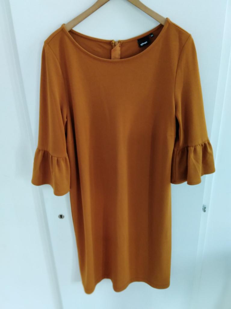 Nieuwe warmgele jurk van Wehkamp 69% stevige viscose maat 40, Kleding | Dames, Maat 38/40 (M), Geel, Nieuw, Ophalen of Verzenden