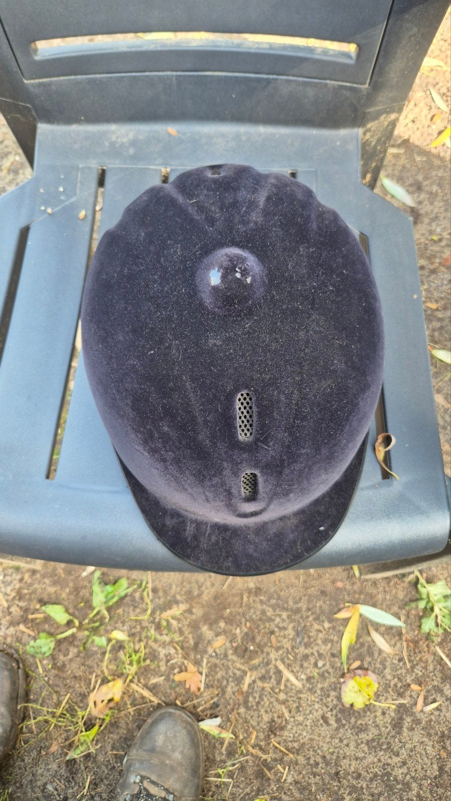 Rijhelm HKM New Flock mt 59-62, Inclusief opbergtas, Dressuur, Ophalen of Verzenden, Zo goed als nieuw