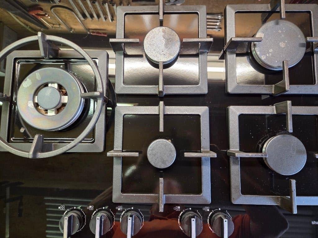 Siemens Gas op Glas Kookplaat, Ophalen, Gebruikt, Inbouw, Gas