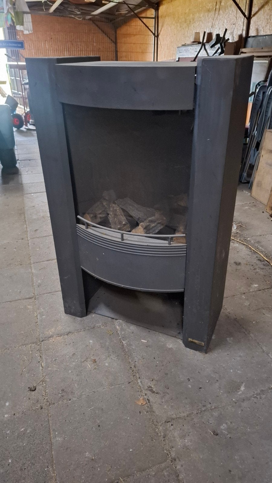 Gaskachel 80 cm hoog, 50 cm breed, Ophalen, Gebruikt, Vrijstaande haard, Gashaard