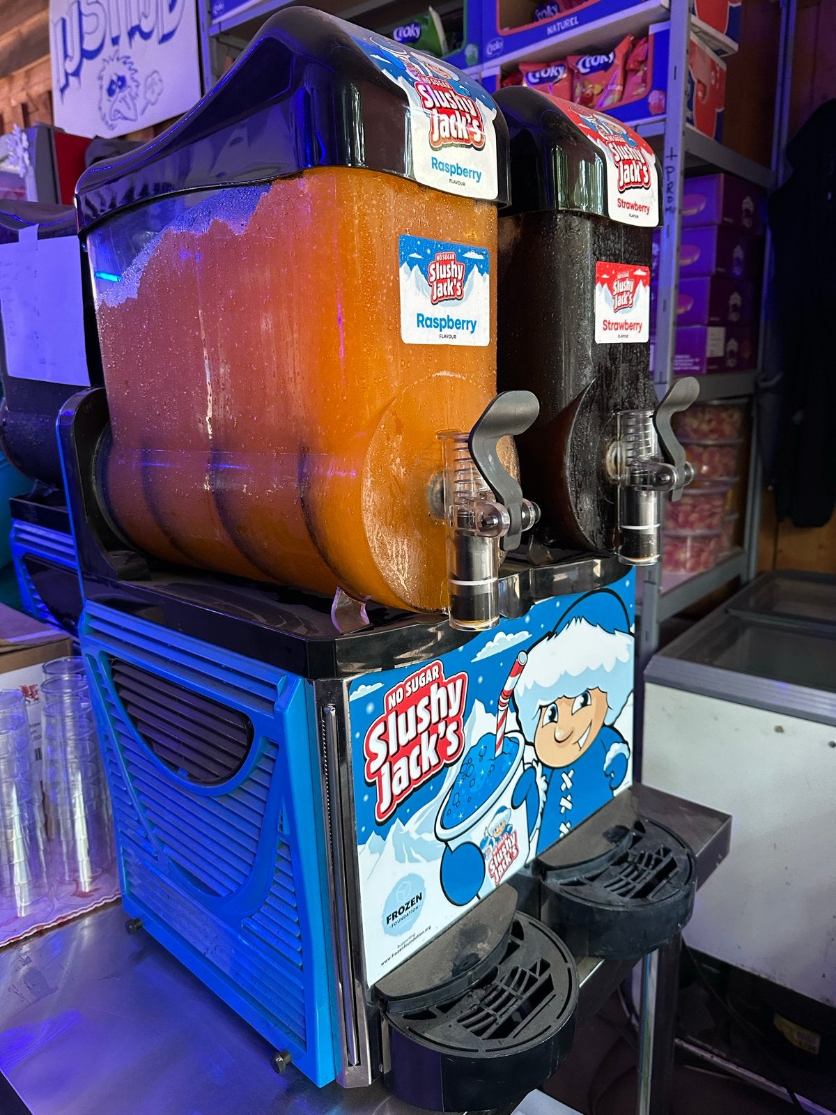 Slushy Jack's Slushmachine - Dubbele Tank, Ophalen, Gebruikt