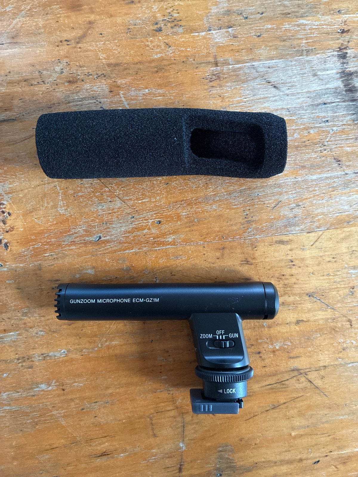 Sony ECM-GZ1M Gunzoom Microfoon voor Camera, Audio, Tv en Foto, Videocamera's Digitaal, Ophalen of Verzenden, Zo goed als nieuw