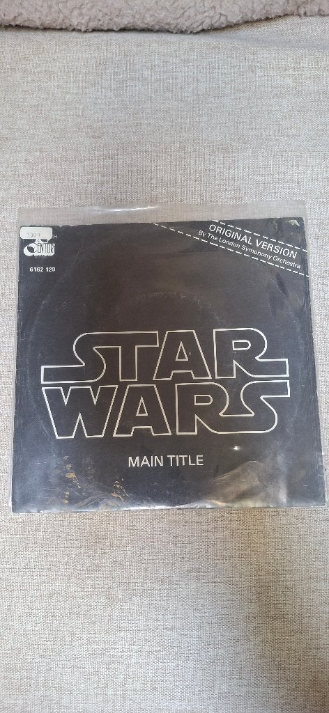 Star Wars - Main Title single vinyl 1977, Gebruikt, Filmmuziek en Soundtracks, 7 inch, Ophalen of Verzenden