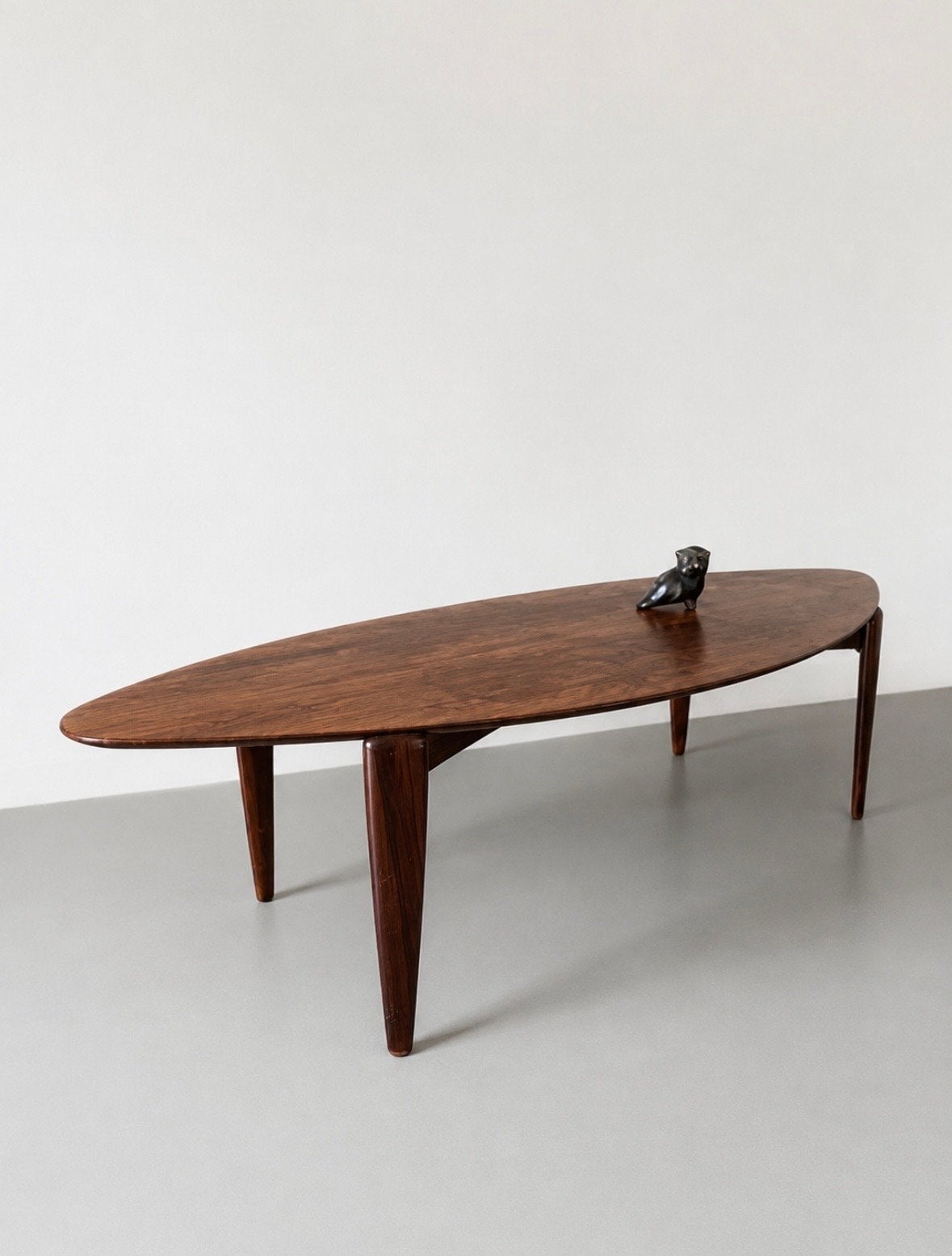 Vintage Salontafel, Ophalen, 100 tot 150 cm, Teakhout, 50 tot 100 cm