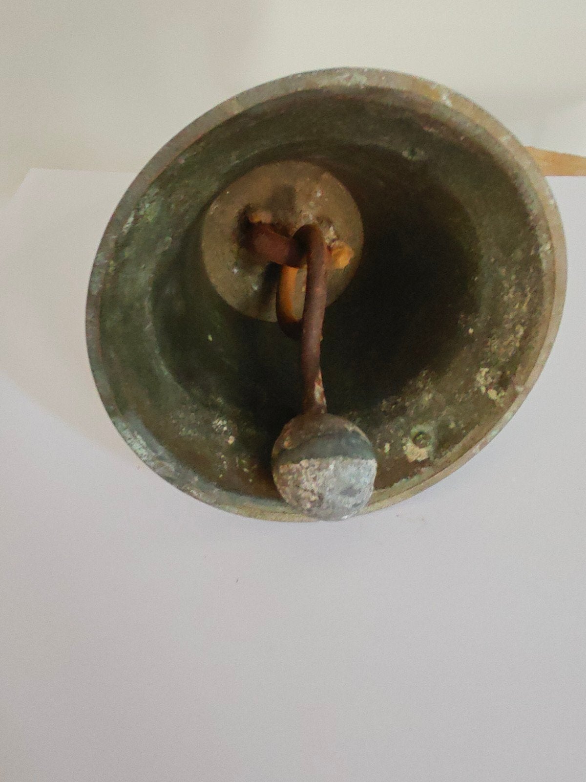 Antieke Bronzen Scheepsbel mooie klank 10 x 8,5 cm, Verzamelen, Scheepvaart, Gebruikt, Gebruiksvoorwerp, Motorboot of Zeilboot