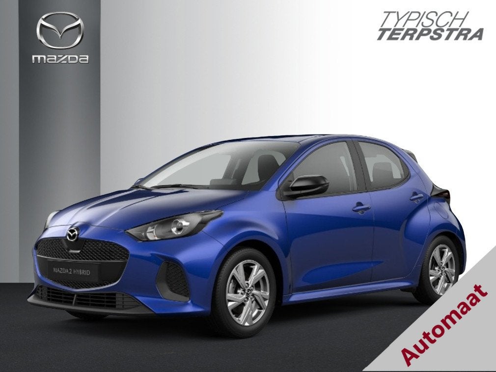 Mazda 2 Hybrid 1.5L Hybrid VVT-i 116 CVT Exclusive-Line - no, Automaat, Gebruikt, Blauw, 450 kg