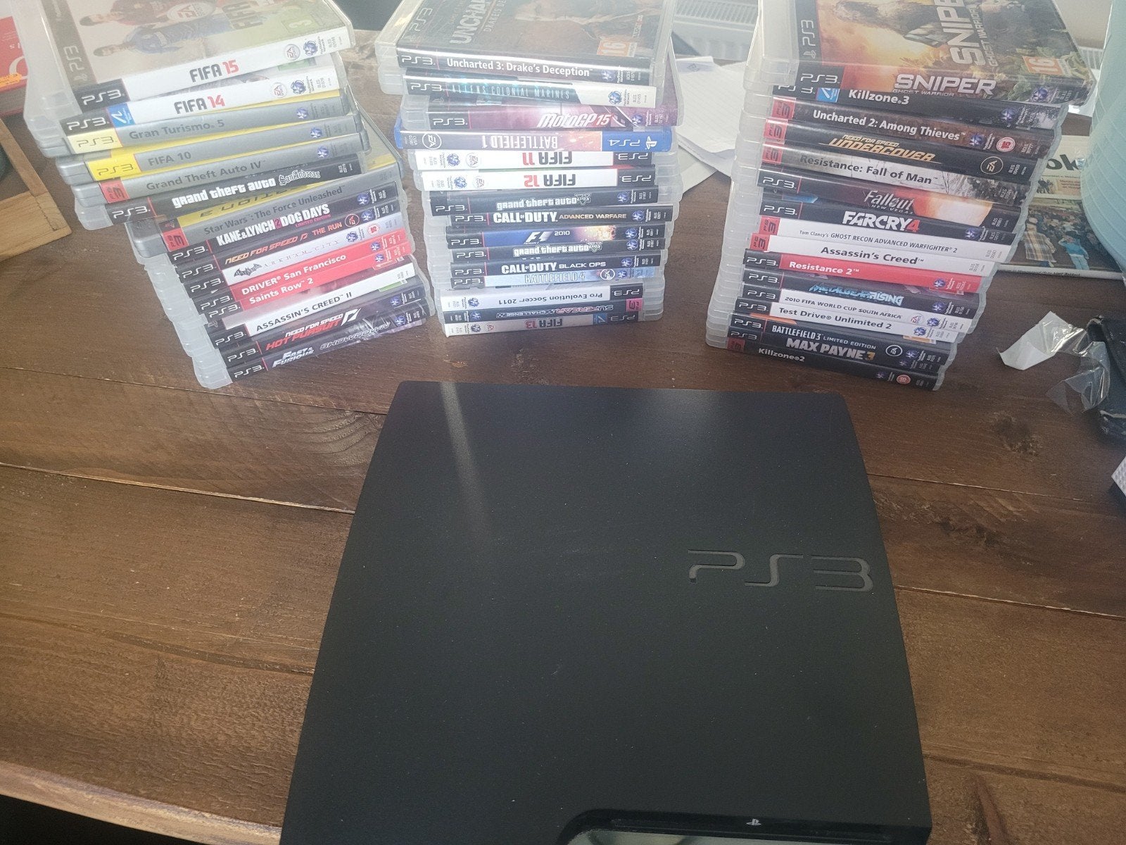 playstation 3 met 46 spellen, Ophalen, Gebruikt, Zonder controller, Slim
