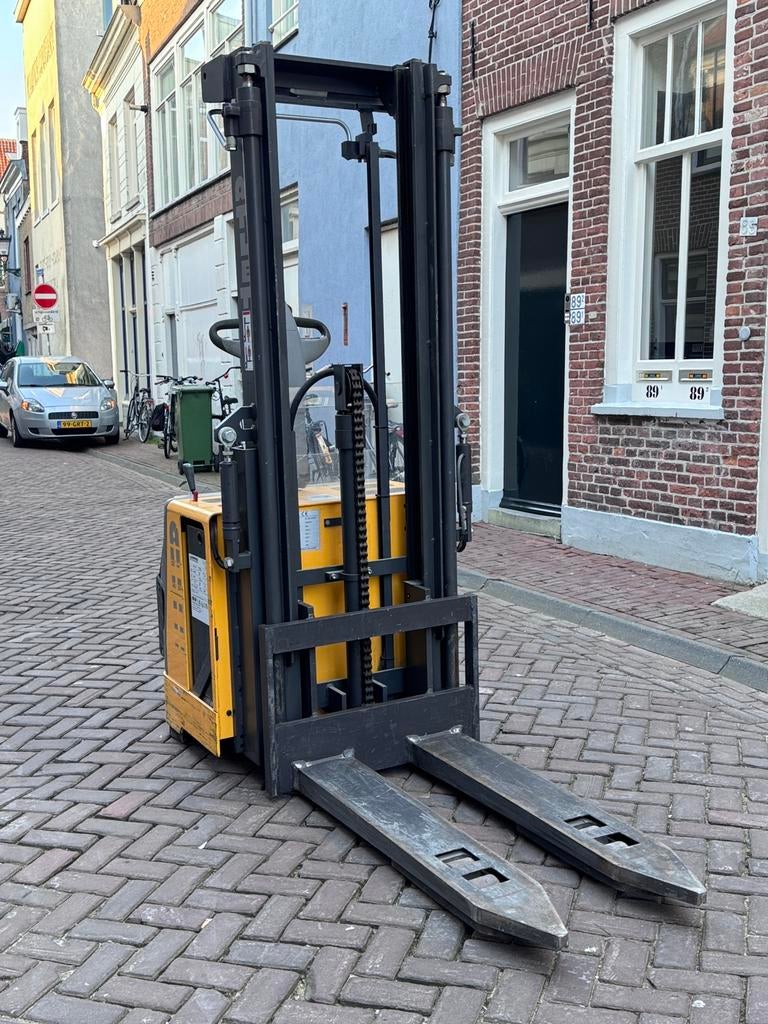 Dubbelstock stapelaar 3.6m – magazijn / pallettruck, Doe-het-zelf en Verbouw, Palletwagens en Pompwagens, Ophalen, Gebruikt