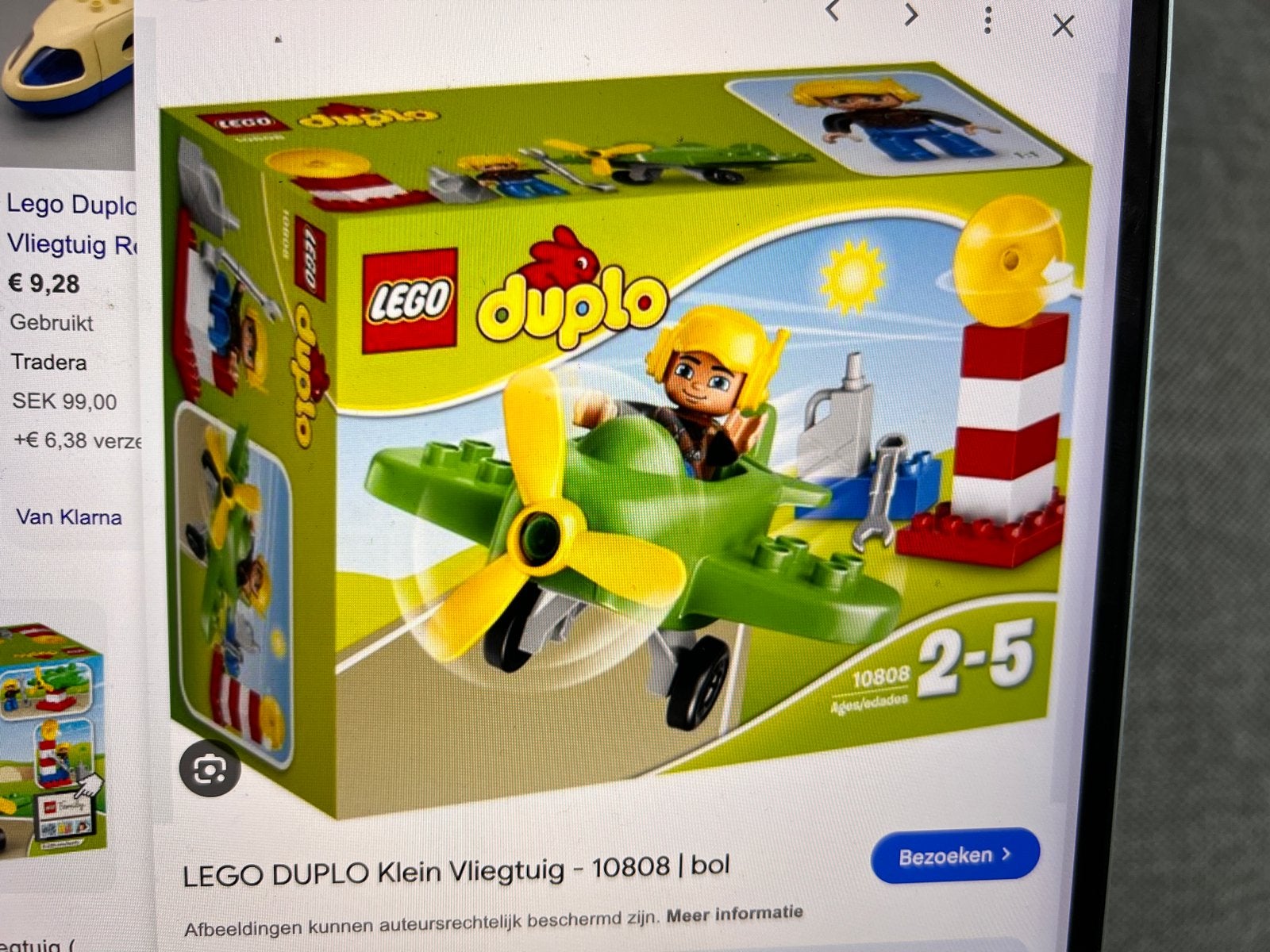 Lego Duplo klein vliegtuig 10808, Gebruikt, Overige thema's, Ophalen of Verzenden, Compleet