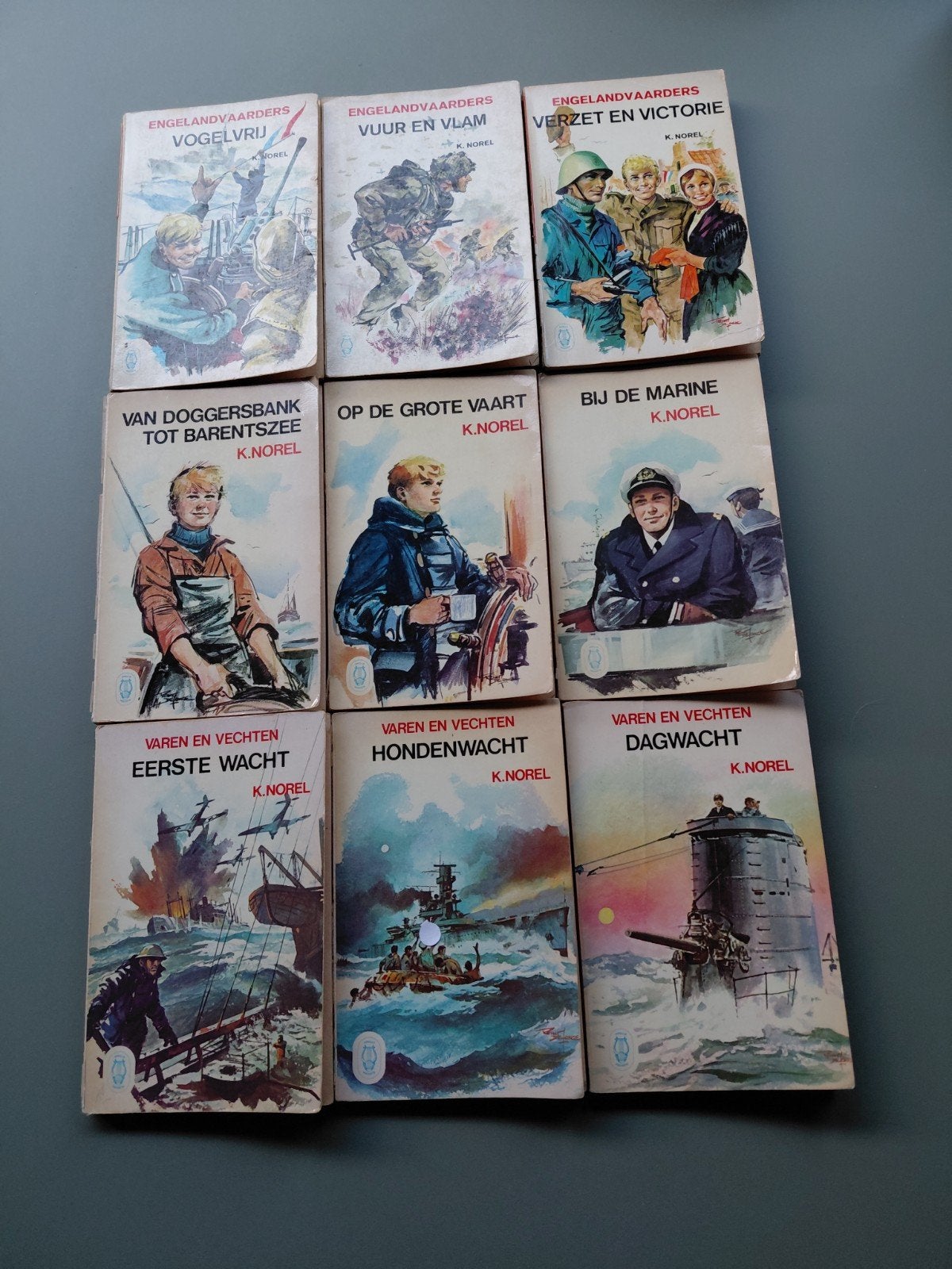 K. Norel boeken - Engelandvaarders & Varen en Vechten series, Marine, K. Norel, Ophalen, Tweede Wereldoorlog