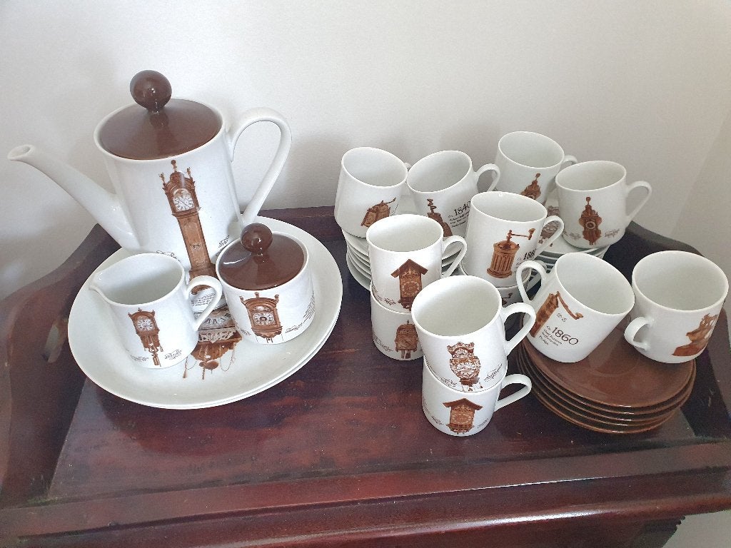 Douwe Egberts koffie servies vintage, Ophalen