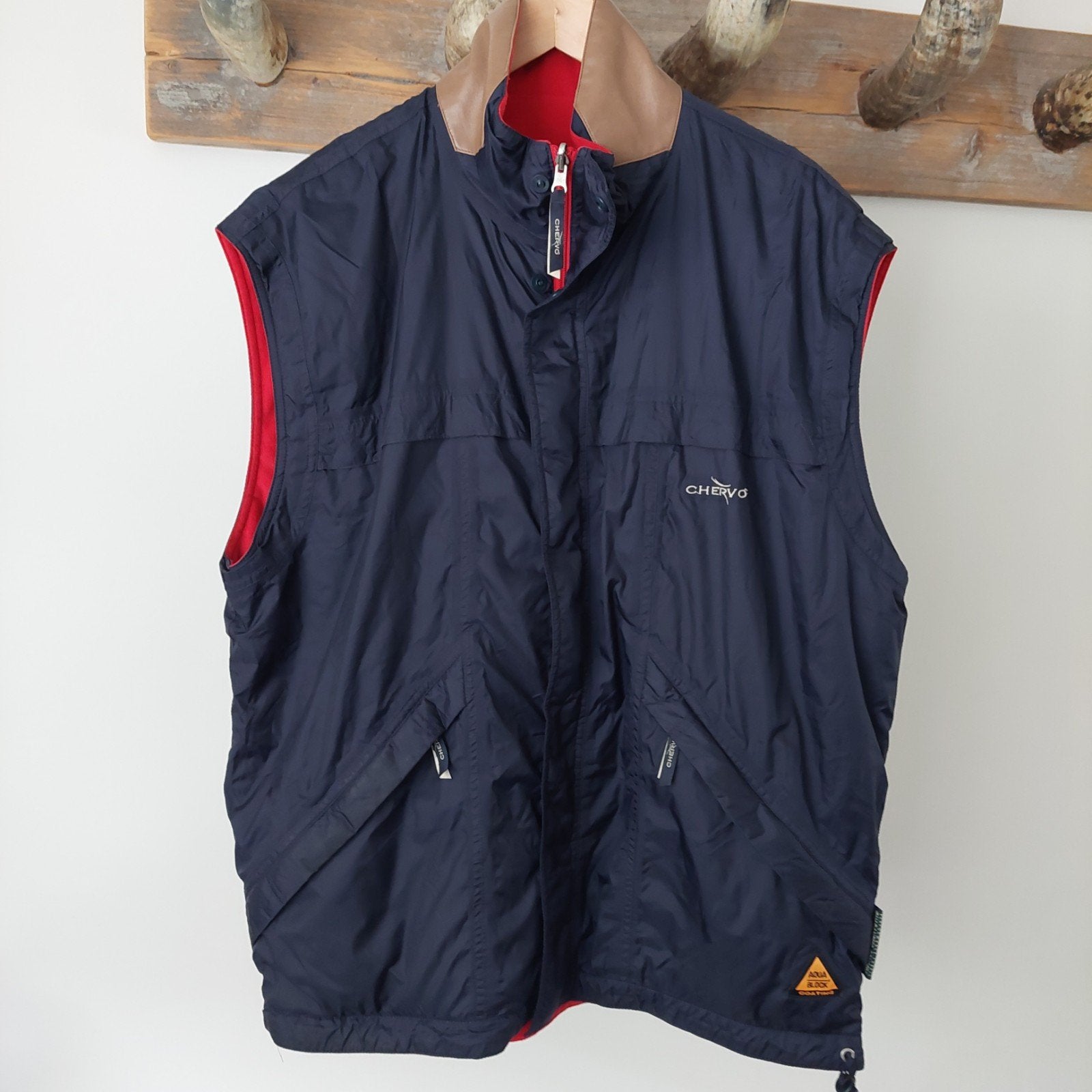 Chervò omkeerbare bodywarmer - Blauw/Rood - Maat XL, Blauw, Maat 56/58 (XL), Ophalen of Verzenden, Zo goed als nieuw