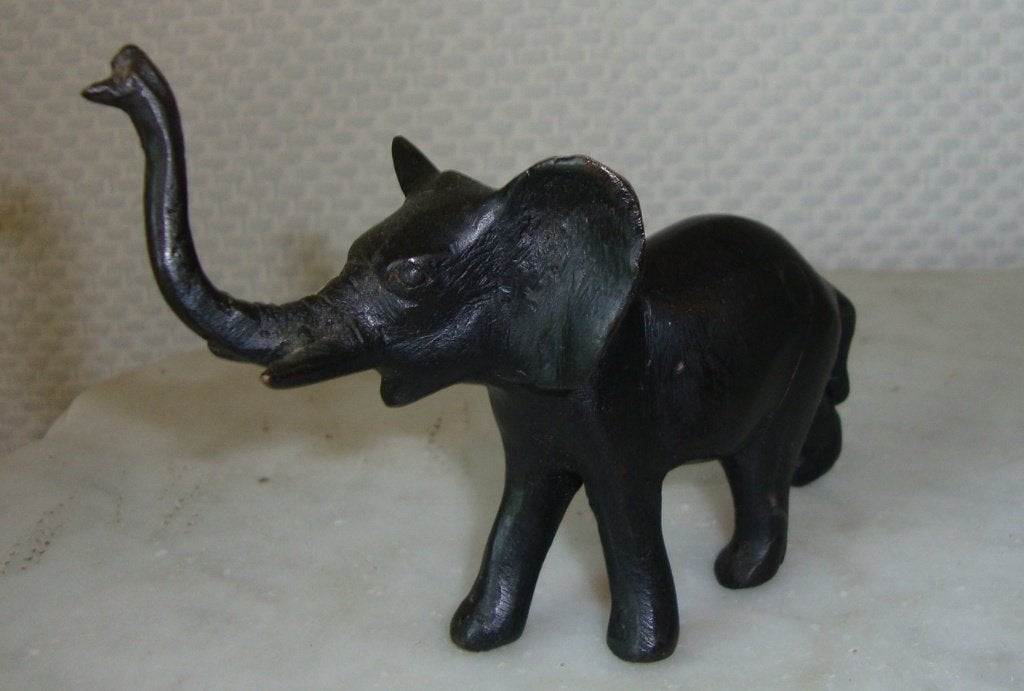 brons beeldje olifant, Antiek en Kunst, Ophalen, Minder dan 20 cm, Beeld, Brons