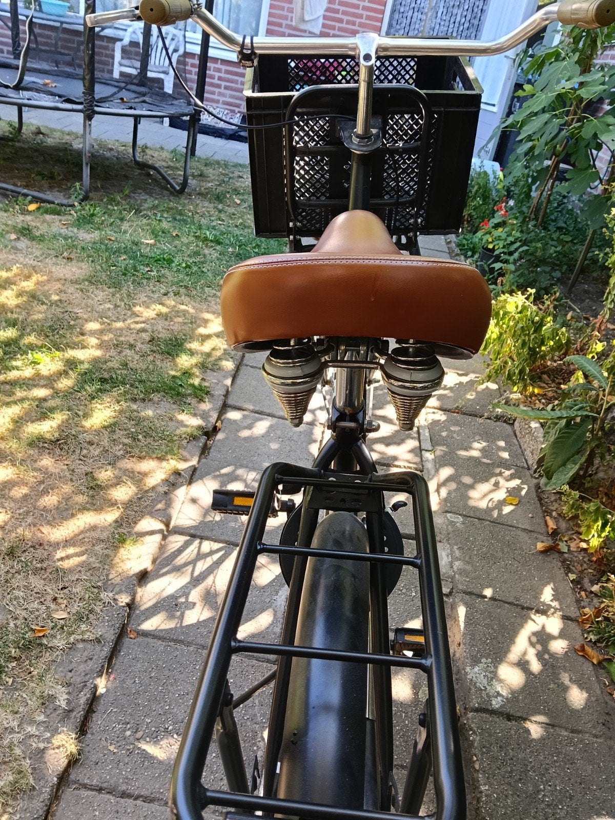Spirit Cargo fiets met krat - Zo goed als nieuw, Terugtraprem, Zo goed als nieuw, 50 tot 53 cm, Ophalen
