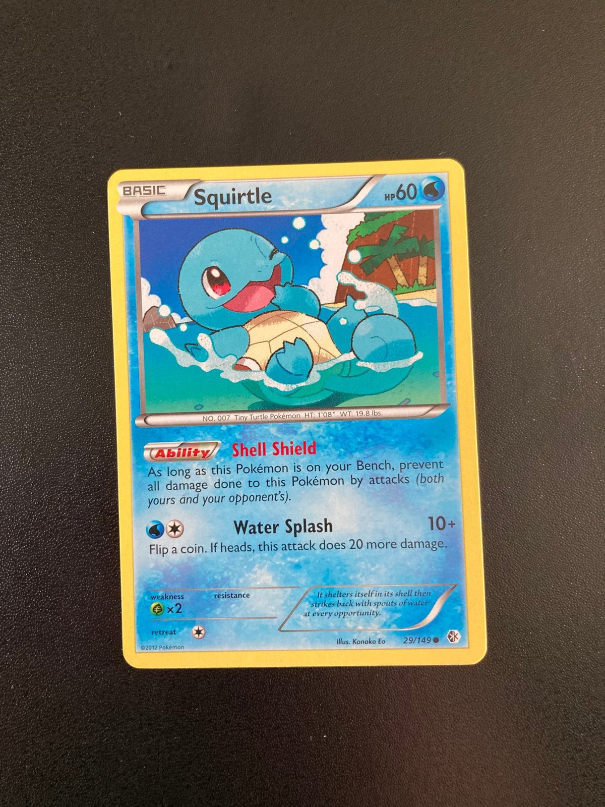 Pokemon kaart Squirtle, Ophalen of Verzenden, Zo goed als nieuw