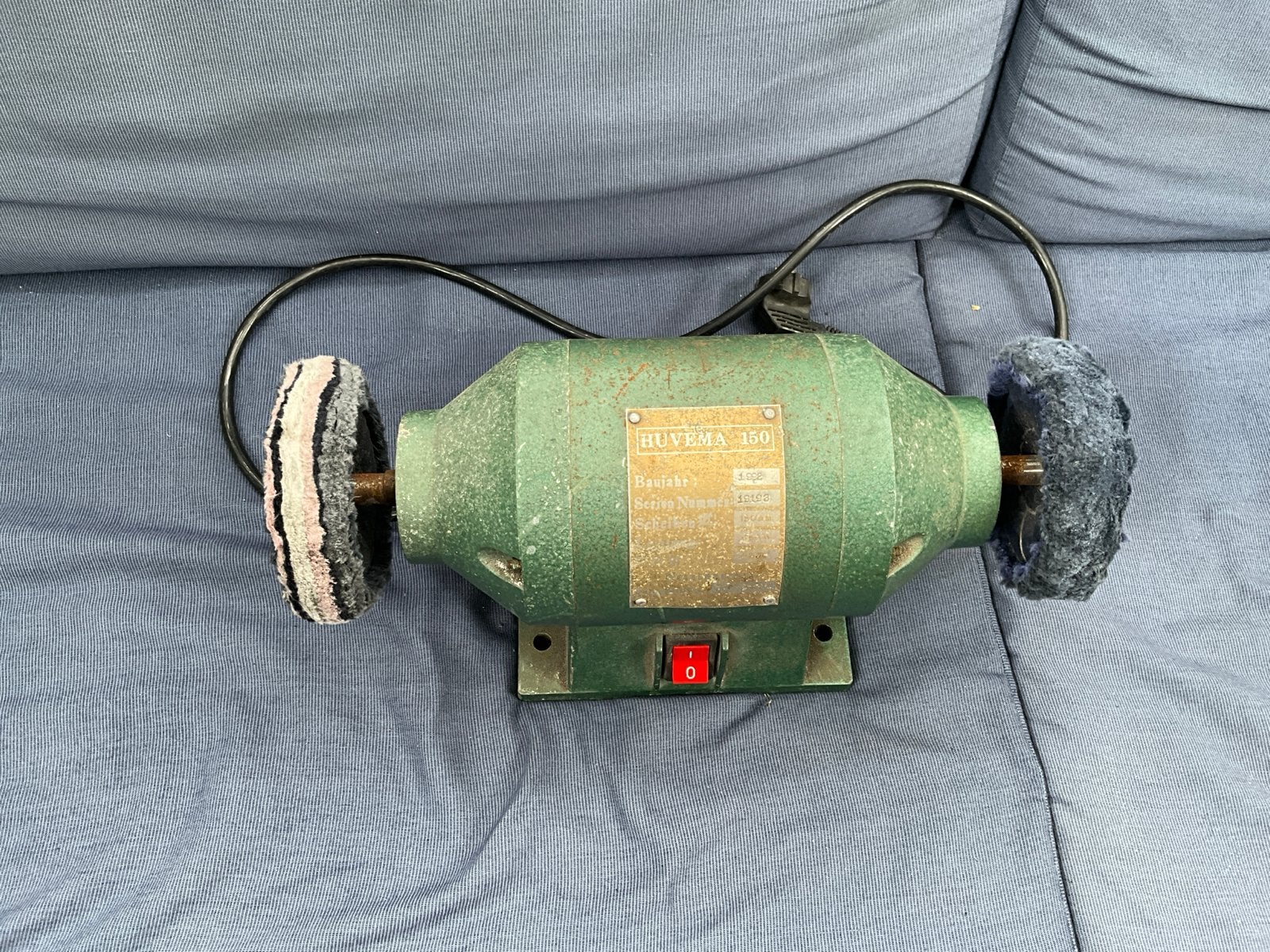 Huvema 150 poetsmachine  - Bouwjaar 1992, Doe-het-zelf en Verbouw, Gereedschap | Slijpmachines, Ophalen of Verzenden, Gebruikt