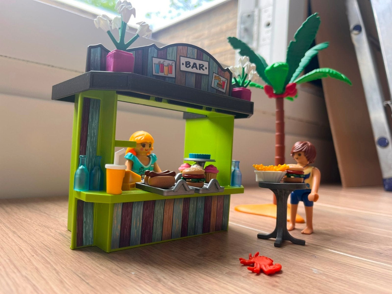 Playmobil Bar set, strandkiosk met Figuren en Accessoires, Ophalen of Verzenden, Zo goed als nieuw, Jongen of Meisje