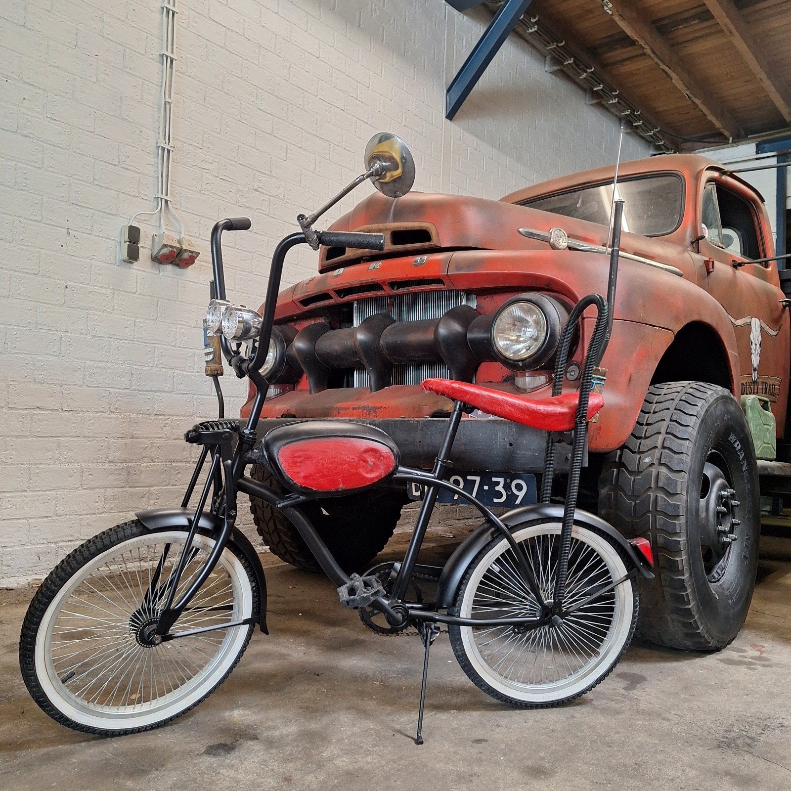 Unieke Shopper Fiets met Oldtimer Look - Lowrider Stijl, Ophalen of Verzenden