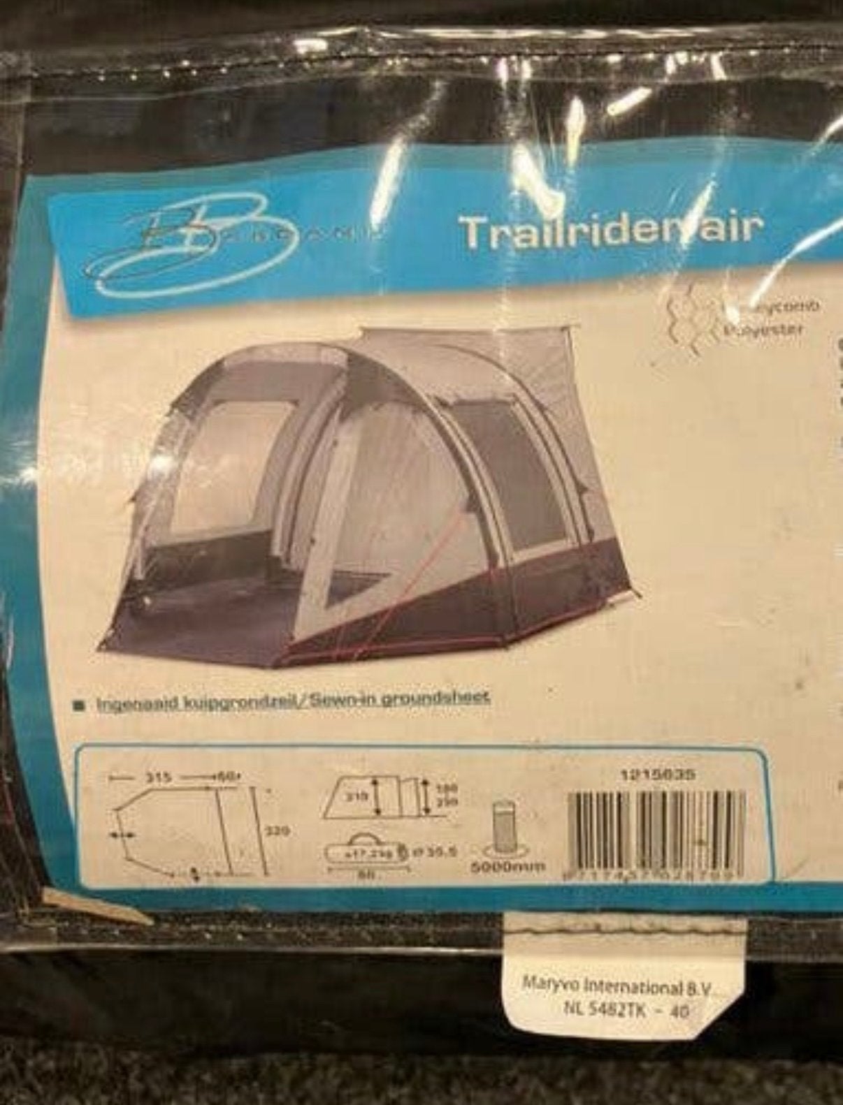 Bardani Trailrider Air Bustent / Campertent, Caravans en Kamperen, Ophalen of Verzenden, Zo goed als nieuw, Tot en met 2