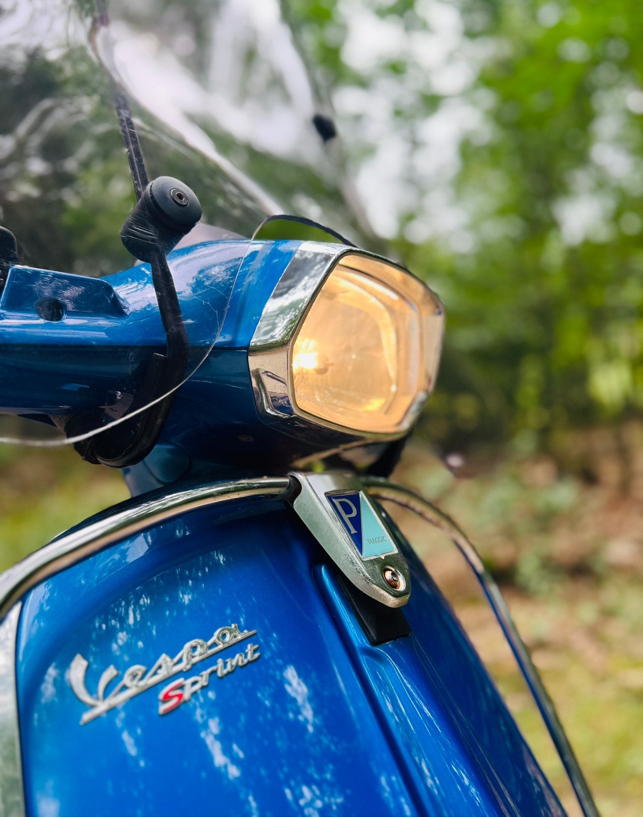 Vespa Sprint 2016 | 50cc | 4T 2V | Blue Gaiola | LED | Brom!, Ophalen, Gebruikt, Overige modellen, Maximaal 45 km/u