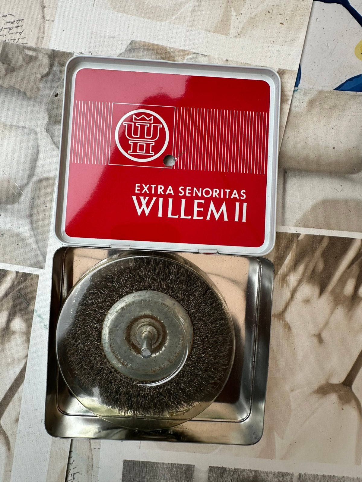 Ronde staalborstel / Draadborstel, Ophalen of Verzenden, Zo goed als nieuw