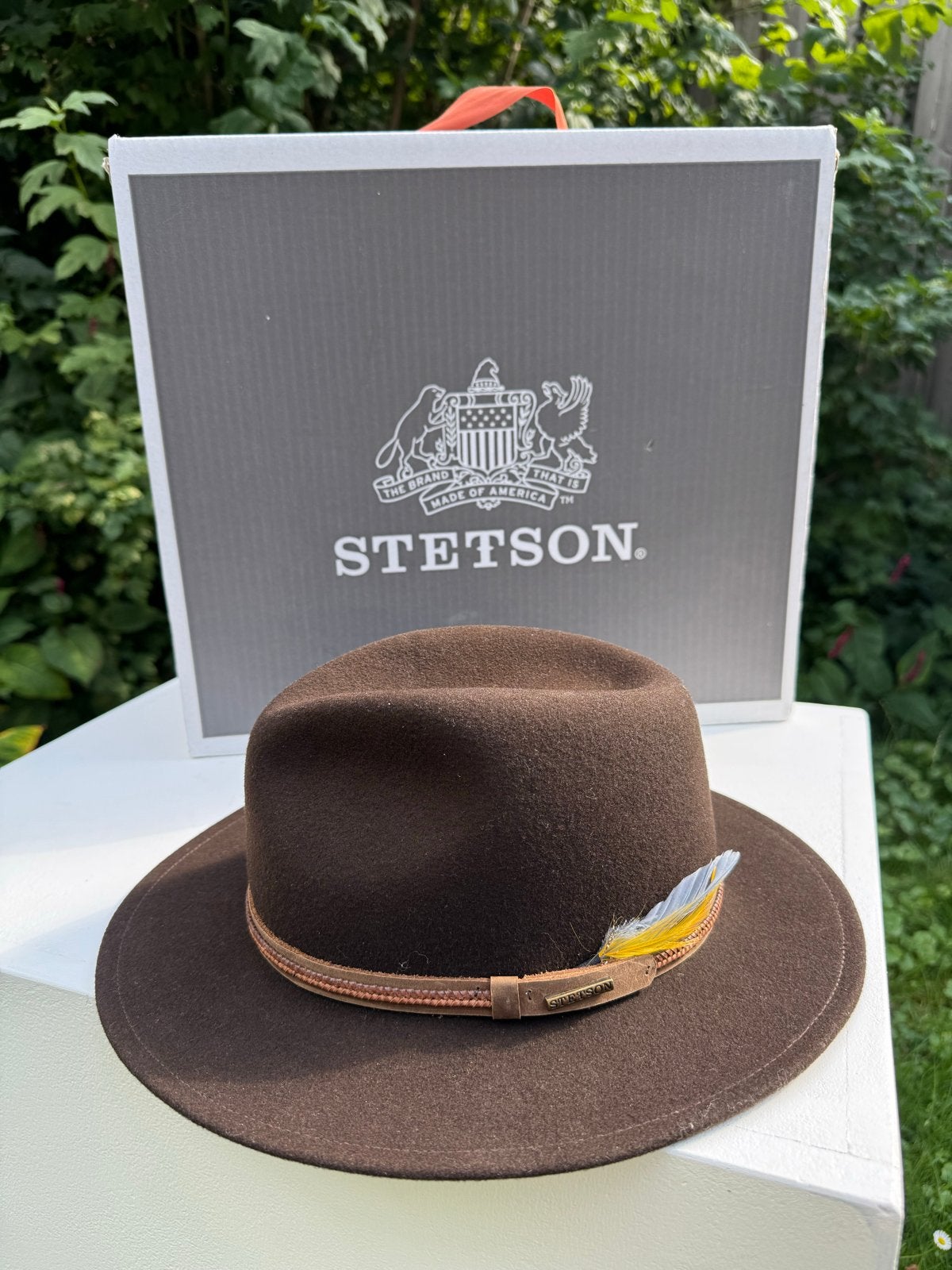 Stetson Hoed - Bruin  nieuw, Ophalen of Verzenden, Nieuw, 57 cm (M, 7⅛ inch) of minder, Hoed