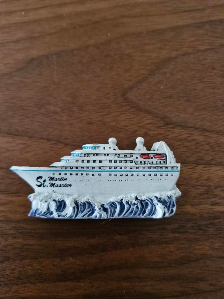 288 Koelkastmagneet St. Maarten cruiseschip, Ophalen of Verzenden