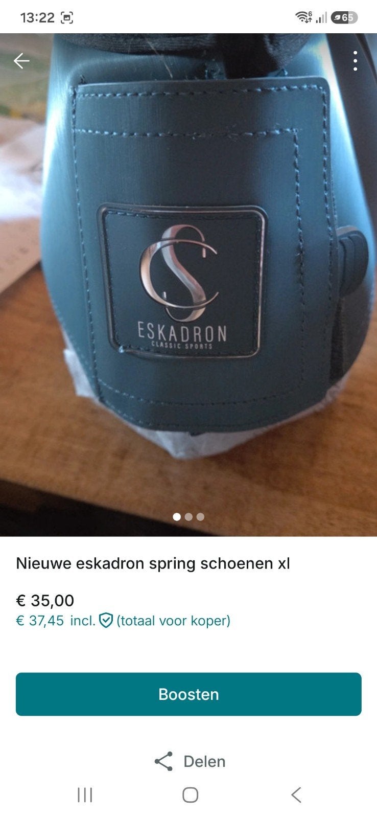 nieuwe eskadron springschoenen maat xl, Dieren en Toebehoren, Ophalen of Verzenden, Nieuw, Springen