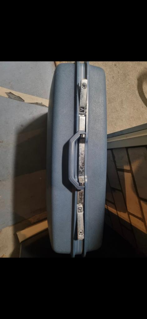 Samsonite Koffer - Vintage Blauw Hardcase, Gebruikt, 50 tot 60 cm, Hard kunststof, Slot