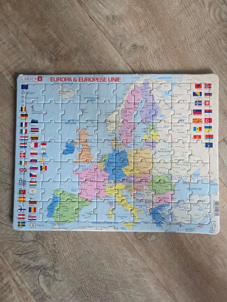 Larsen Legpuzzel Europa & Europese Unie, Hobby en Vrije tijd, Denksport en Puzzels, Ophalen of Verzenden, Minder dan 500 stukjes